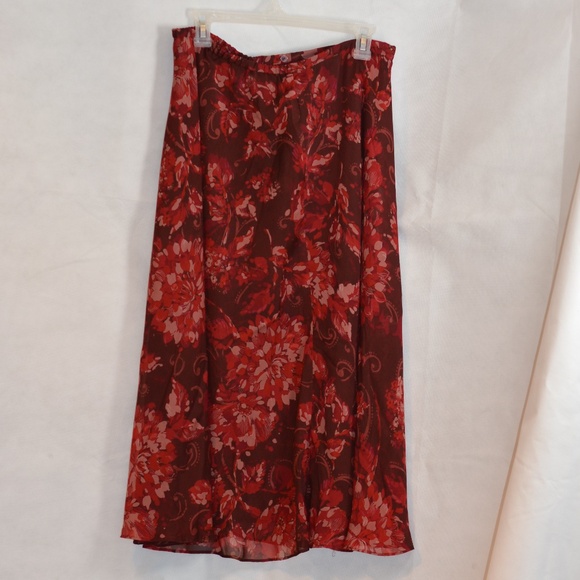 Coldwater Creek Floral Skirt NWOT SZ L - Picture 1 of 6